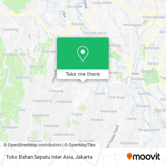 Toko Bahan Sepatu Inter Asia map