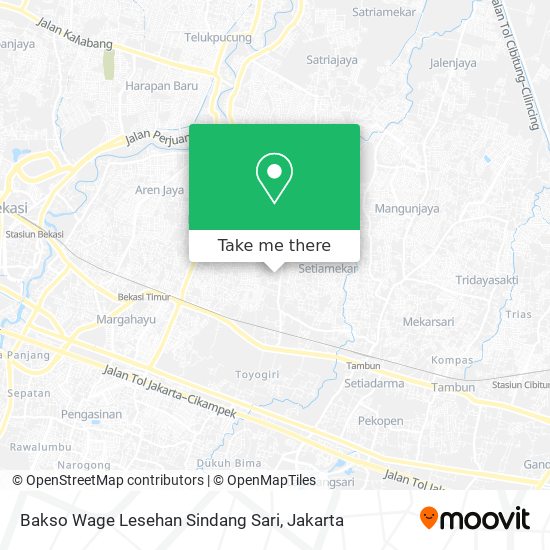 Bakso Wage Lesehan Sindang Sari map