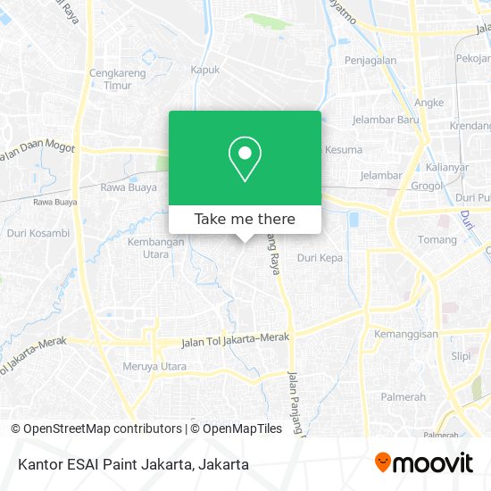 Kantor ESAI Paint Jakarta map