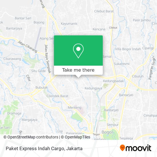 Paket Express Indah Cargo map