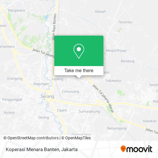 Koperasi Menara Banten, Indonesia map