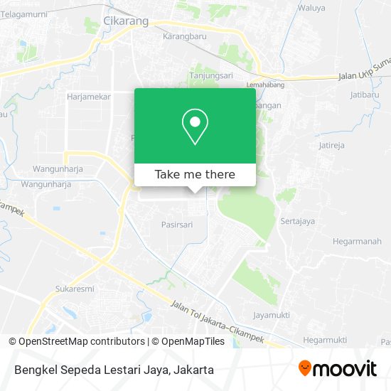 Bengkel Sepeda Lestari Jaya map