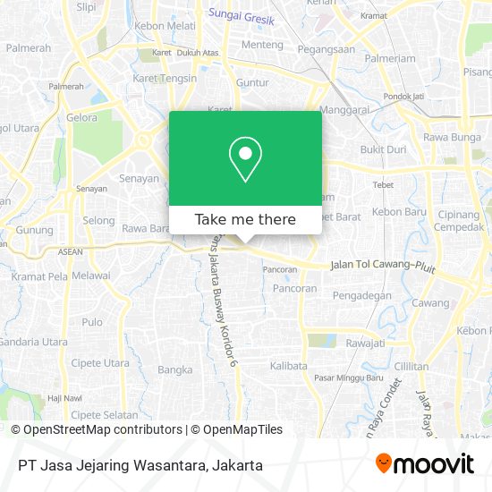 PT Jasa Jejaring Wasantara map