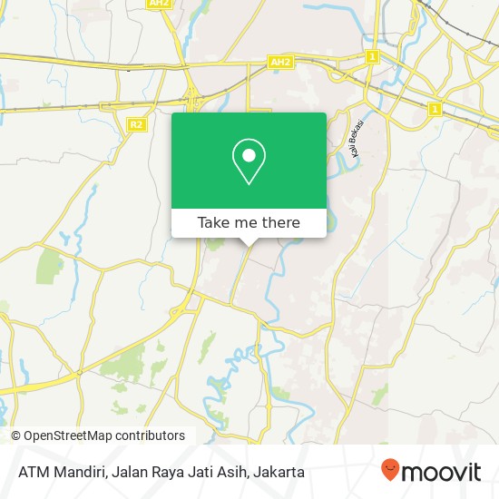 ATM Mandiri, Jalan Raya Jati Asih map