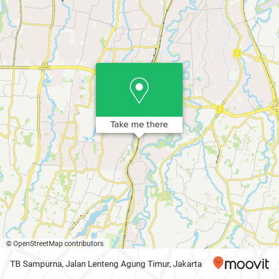 TB Sampurna, Jalan Lenteng Agung Timur map