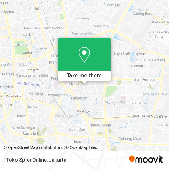 Toko Sprei Online map