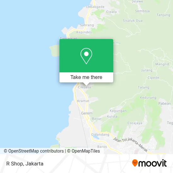 R Shop map
