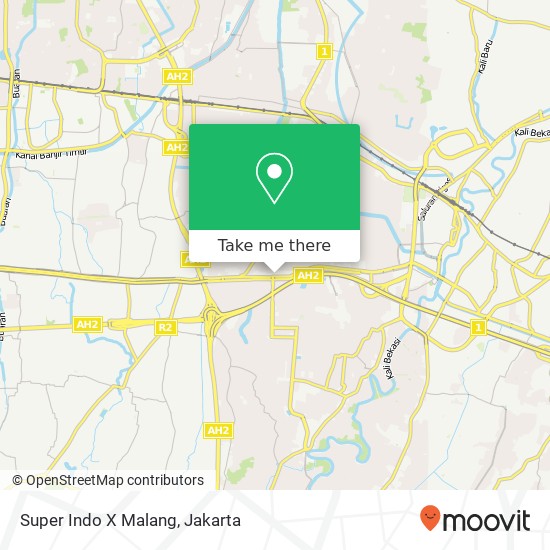 Super Indo X Malang map
