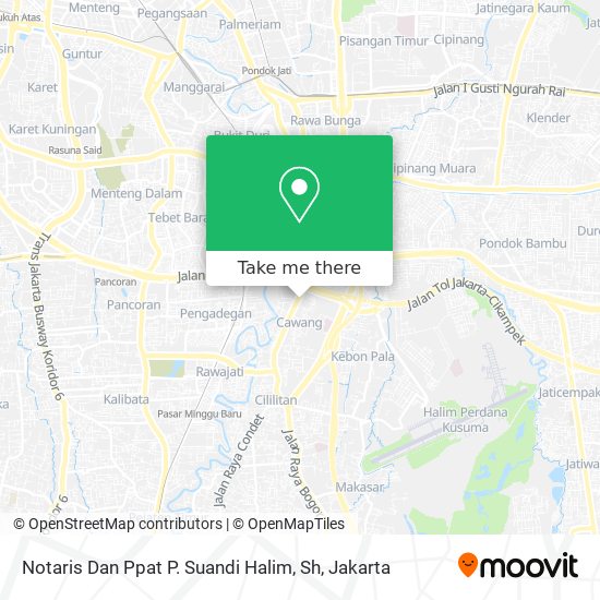 Notaris Dan Ppat P. Suandi Halim, Sh map