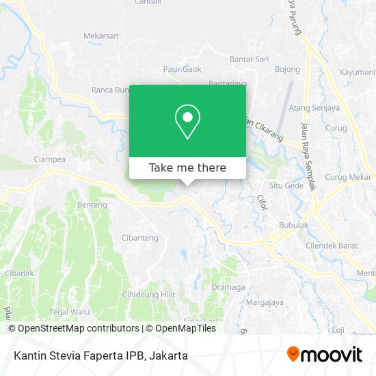 Kantin Stevia Faperta IPB map