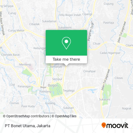 PT Bonet Utama map