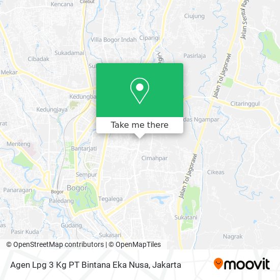 Agen Lpg 3 Kg PT Bintana Eka Nusa map