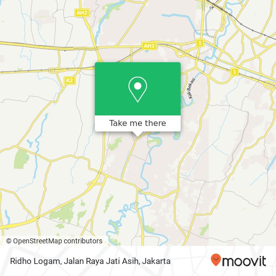 Ridho Logam, Jalan Raya Jati Asih map