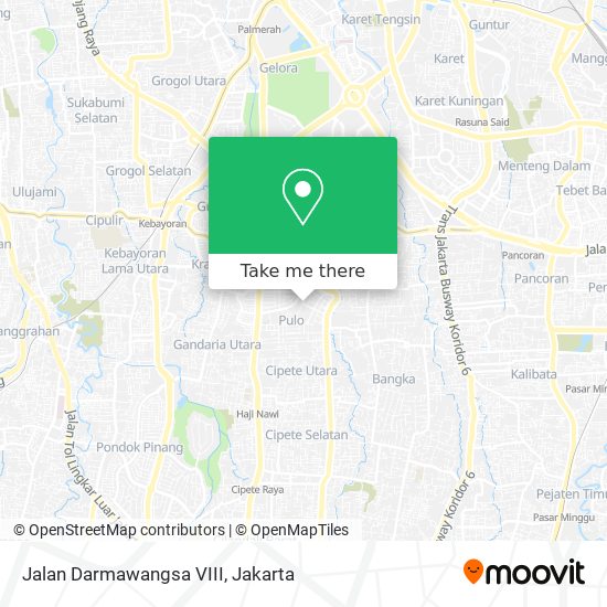 Jalan Darmawangsa VIII map