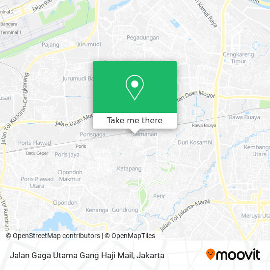 Jalan Gaga Utama Gang Haji Mail map