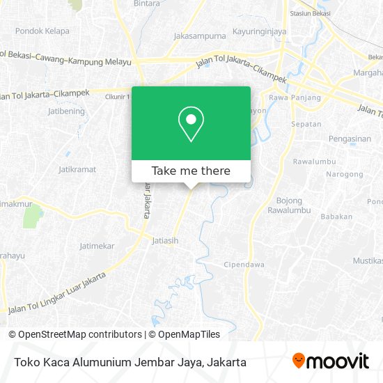 Toko Kaca Alumunium Jembar Jaya map