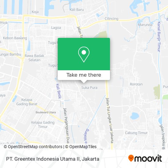 PT. Greentex Indonesia Utama II map