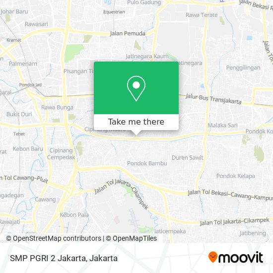 SMP PGRI 2 Jakarta map