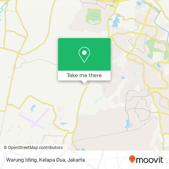 Warung Iding, Kelapa Dua map