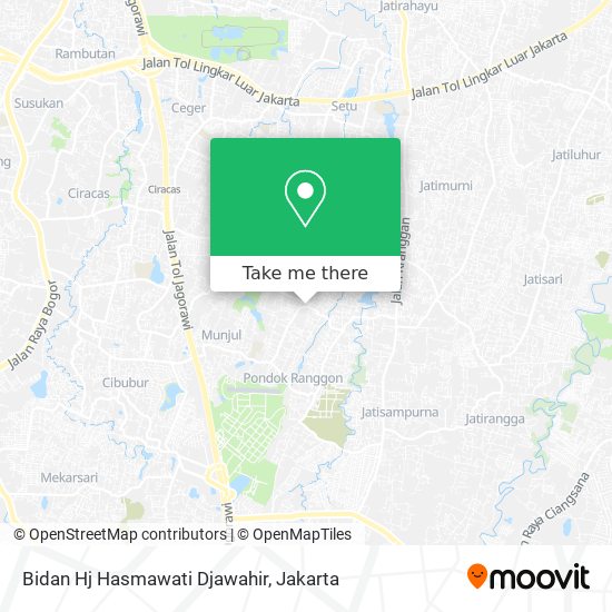 Bidan Hj Hasmawati Djawahir map