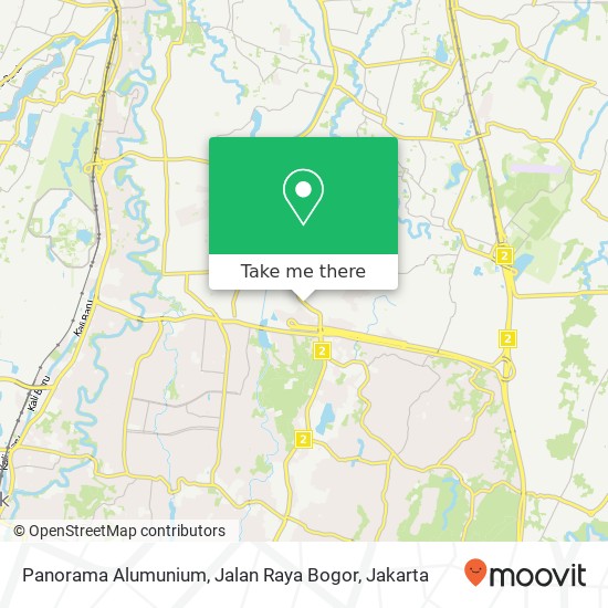 Panorama Alumunium, Jalan Raya Bogor map