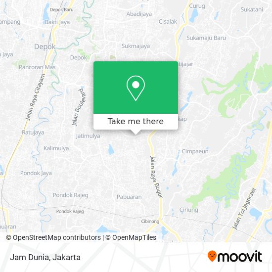 Jam Dunia map