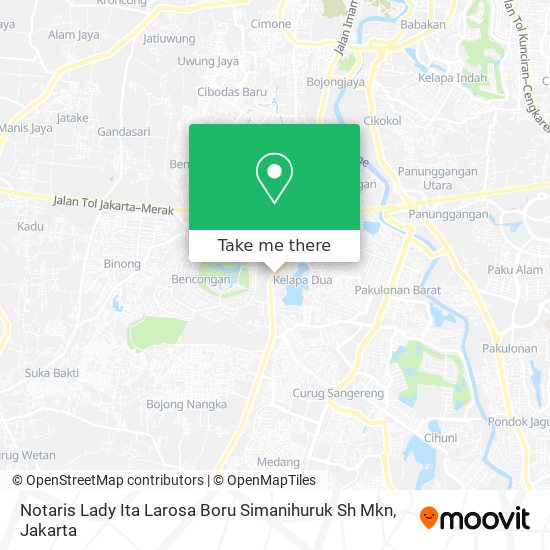 Notaris Lady Ita Larosa Boru Simanihuruk Sh Mkn map