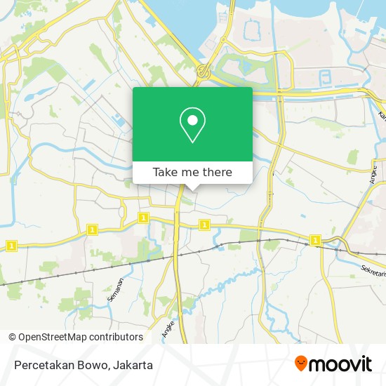 Percetakan Bowo map