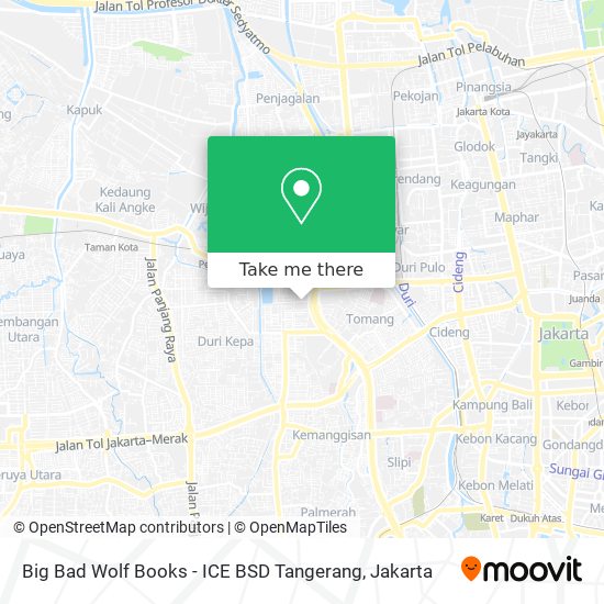 Big Bad Wolf Books - ICE BSD Tangerang map
