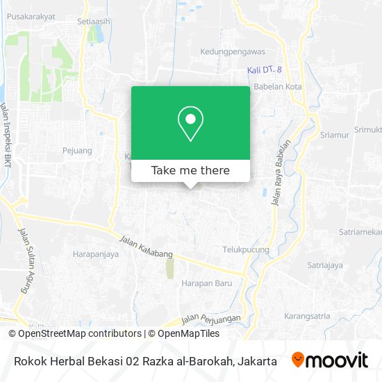 Rokok Herbal Bekasi 02 Razka al-Barokah map