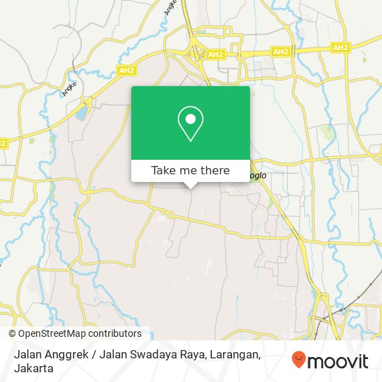 Jalan Anggrek / Jalan Swadaya Raya, Larangan map