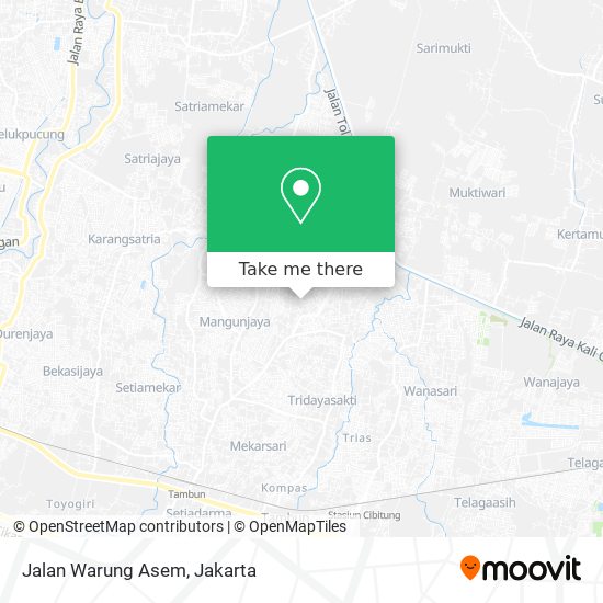 Jalan Warung Asem map