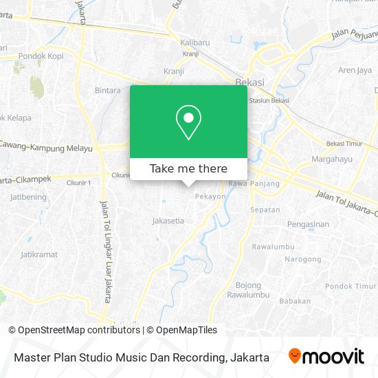 Master Plan Studio Music Dan Recording map