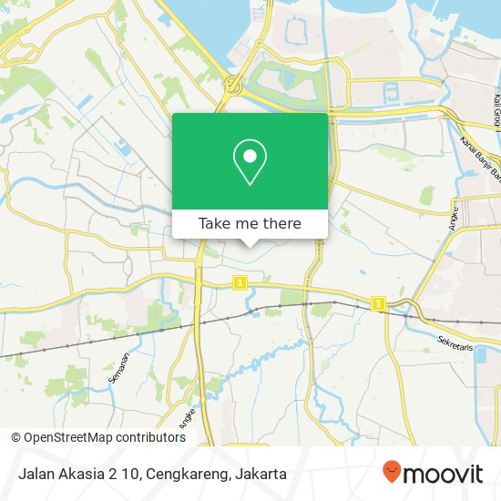 Jalan Akasia 2 10, Cengkareng map