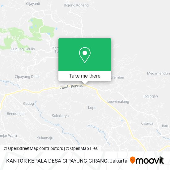 KANTOR KEPALA DESA CIPAYUNG GIRANG map