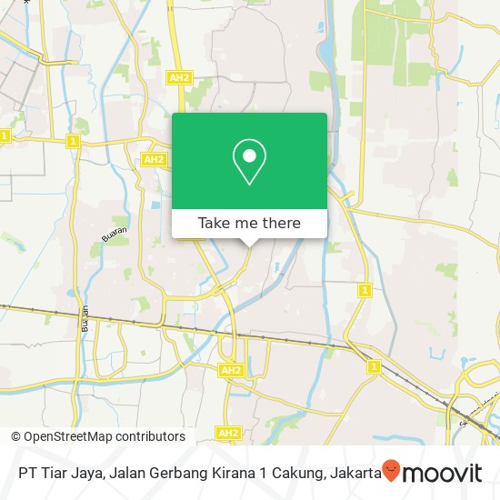PT Tiar Jaya, Jalan Gerbang Kirana 1 Cakung map