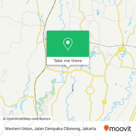 Western Union, Jalan Cempaka Cibinong map