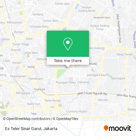 Es Teler Sinar Garut map