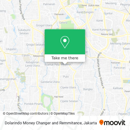 Dolarindo Money Changer and Remmitance map