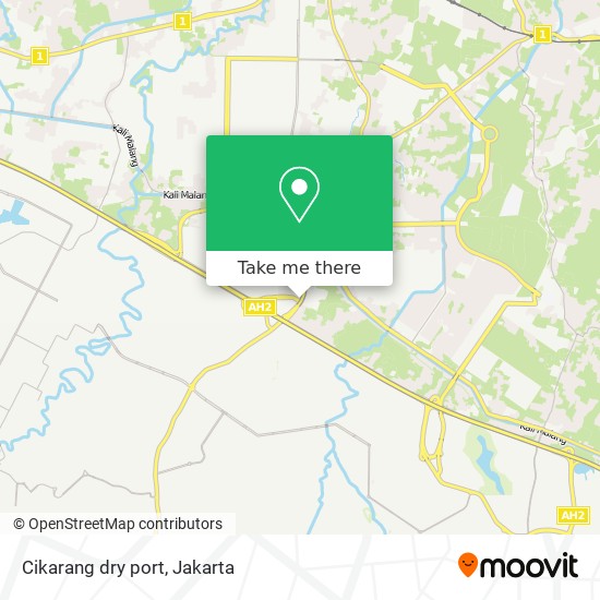 Cikarang dry port map