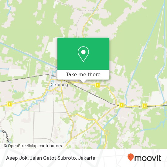 Asep Jok, Jalan Gatot Subroto map