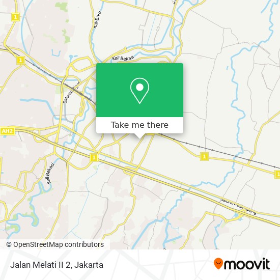 Jalan Melati II 2 map