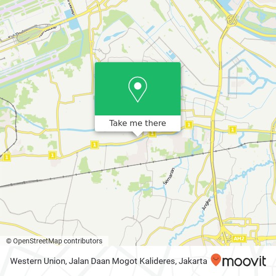 Western Union, Jalan Daan Mogot Kalideres map