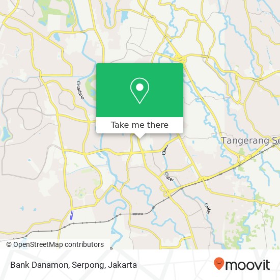 Bank Danamon, Serpong map