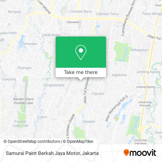 Samurai Paint Berkah Jaya Motor map