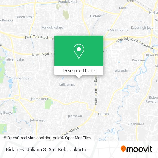 Bidan Evi Juliana S. Am. Keb. map