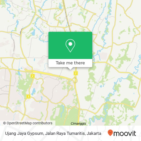 Ujang Jaya Gypsum, Jalan Raya Tumaritis map