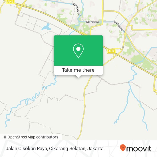 Jalan Cisokan Raya, Cikarang Selatan map