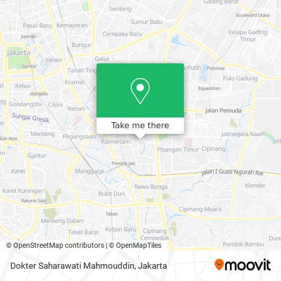Dokter Saharawati Mahmouddin map