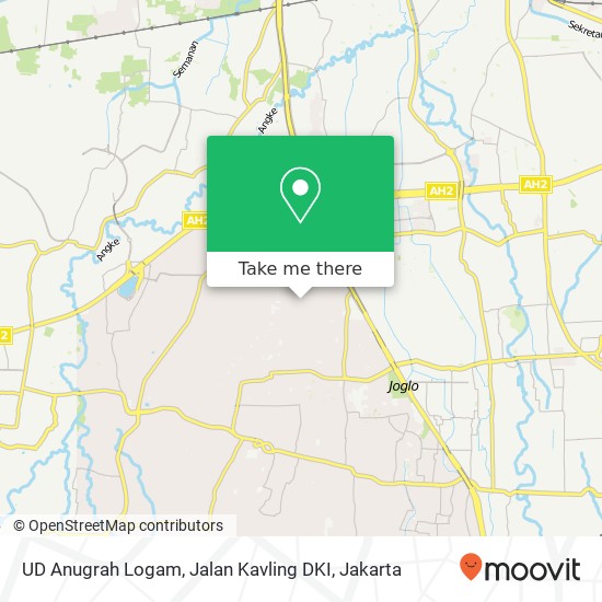 UD Anugrah Logam, Jalan Kavling DKI map